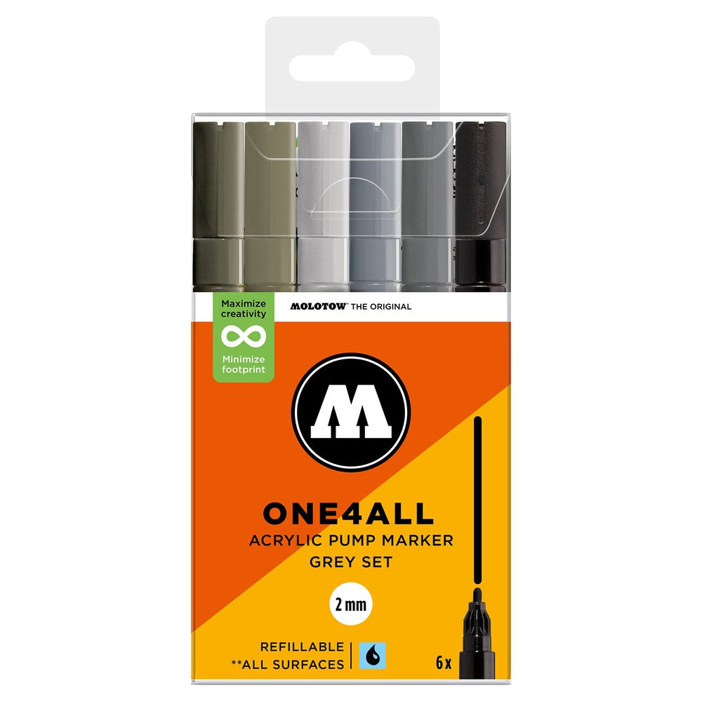 Molotow - Markers - One4All - 127HS - Grey Set