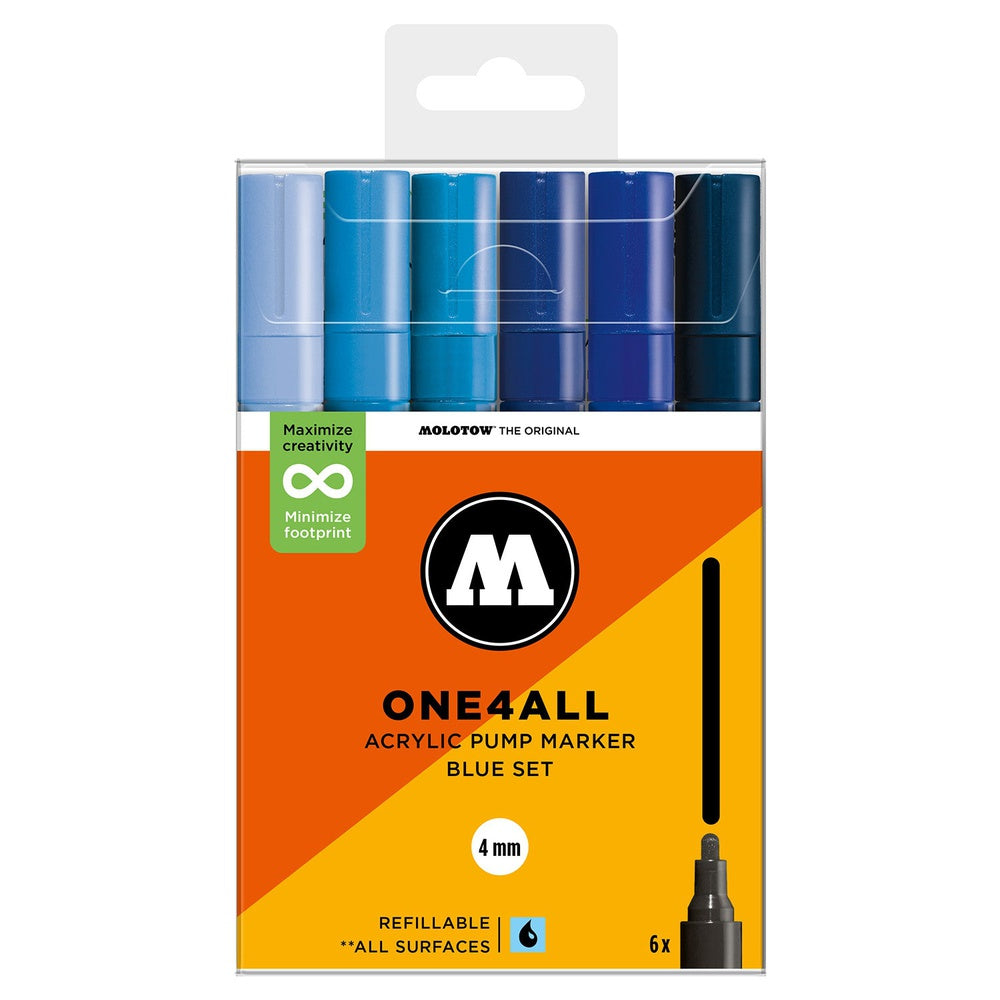 Molotow - Markers - One4All - 227HS - Blue Set