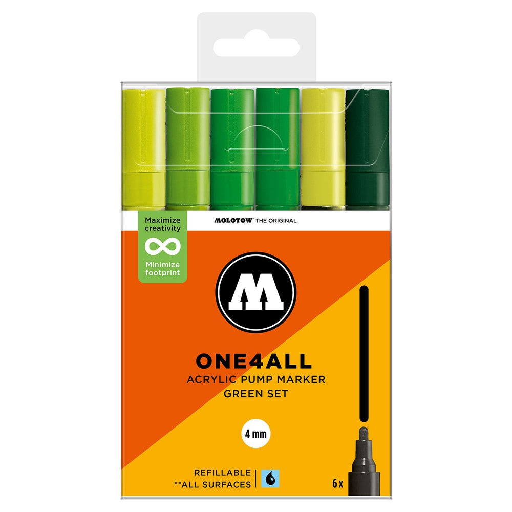 Molotow - Markers - One4All - 227HS - Green Set