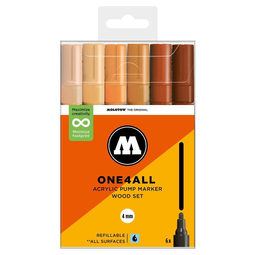 Molotow - Markers - One4All - 227HS - Wood Set