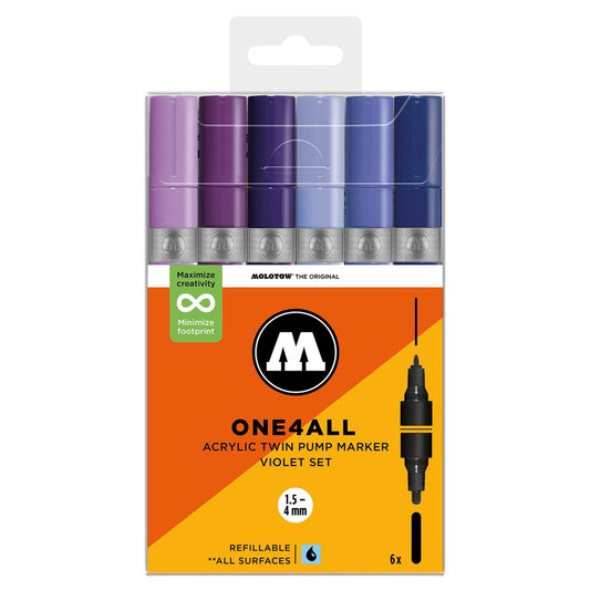Molotow - Markers - One4All - Twin - Violet Set