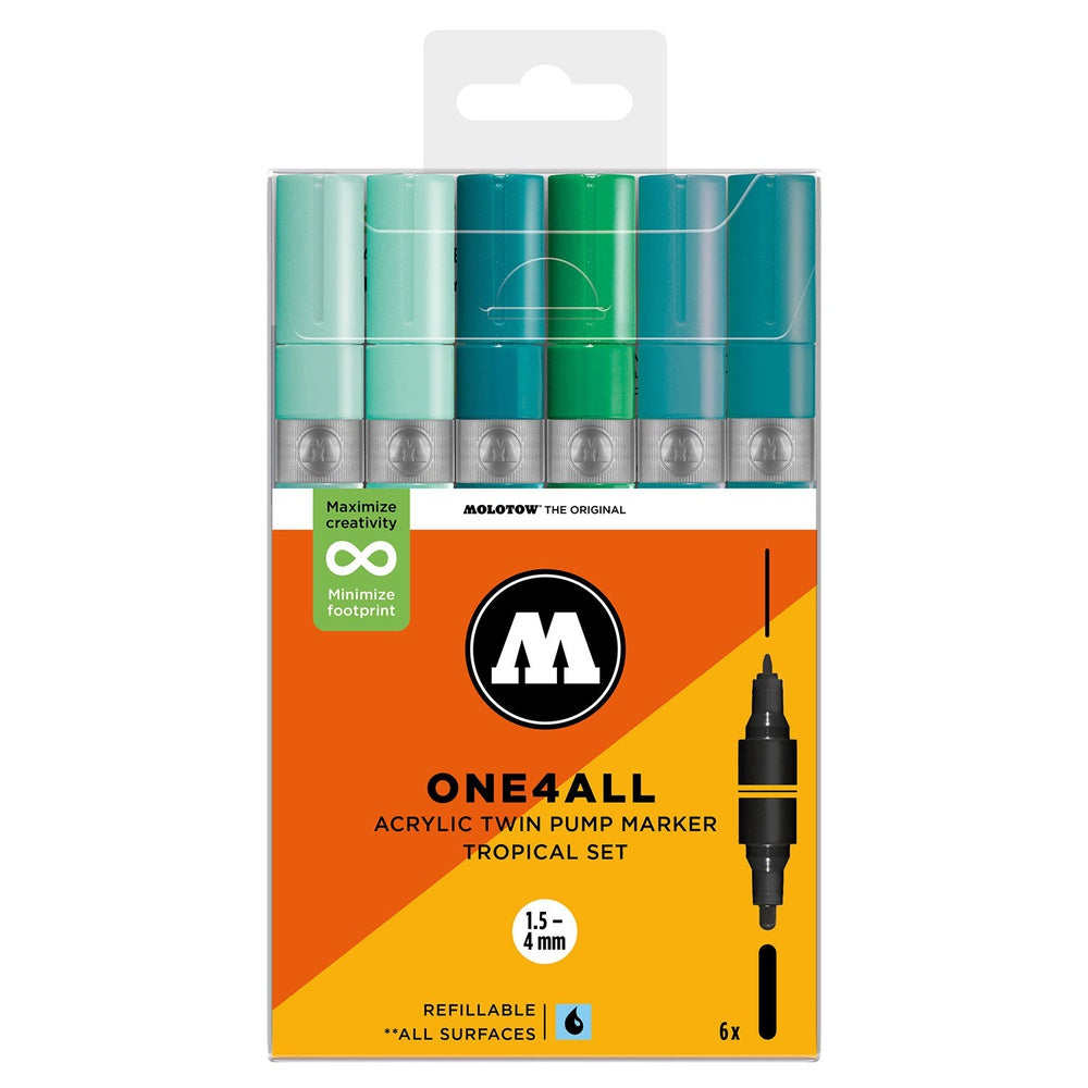 Molotow - Markers - One4All - Twin - Tropical Set