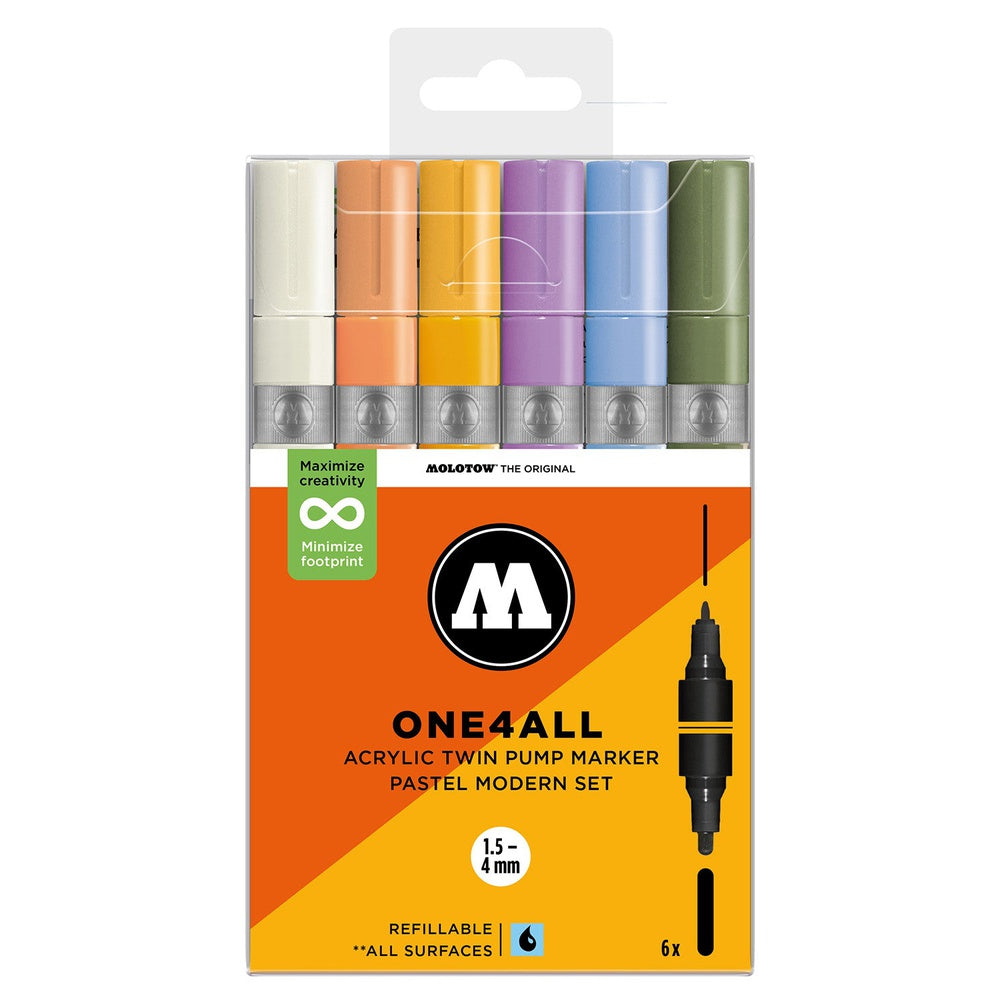 Molotow - Markers - One4All - Twin - Pastel Modern Set