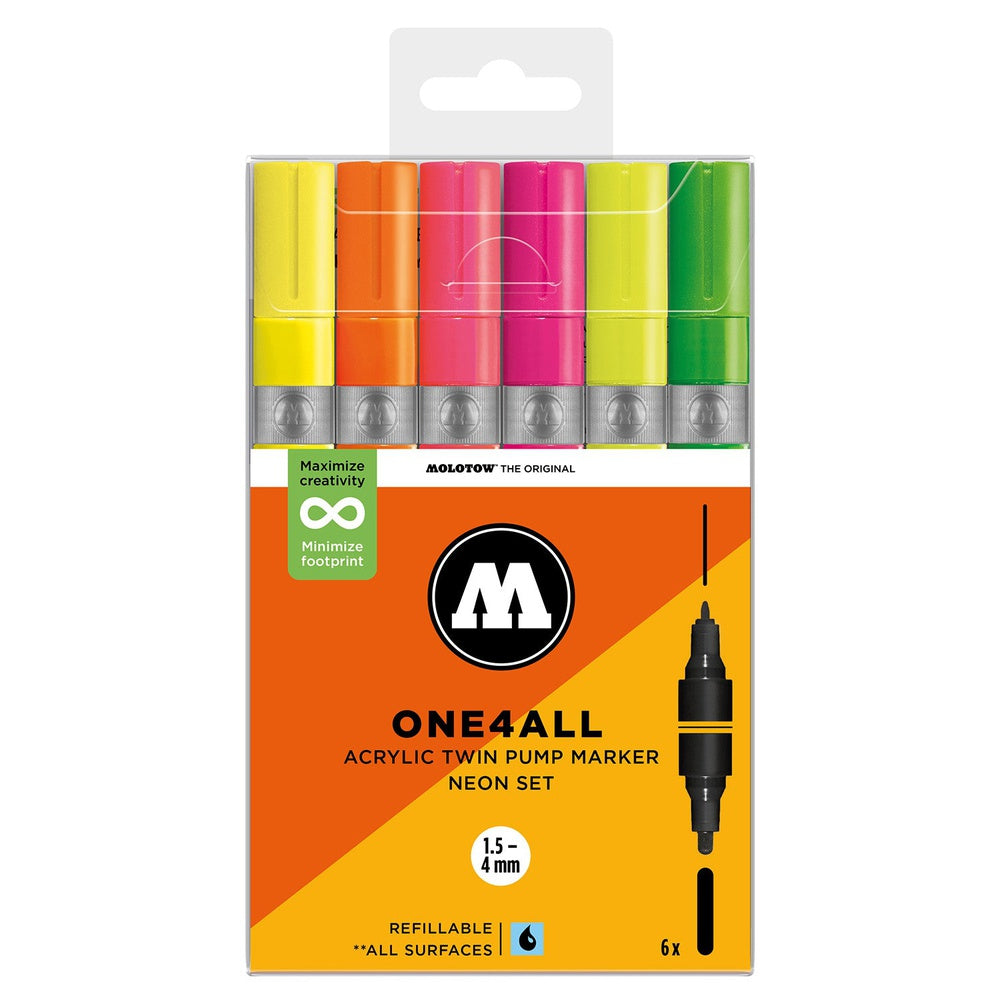 Molotow - Markers - One4All - Twin - Neon Set