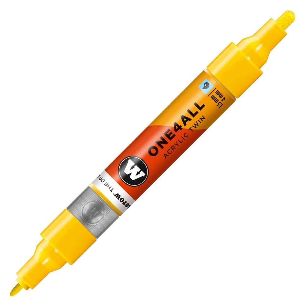 Molotow - Markers - One4All - Twin - #006 Zinc Yellow 1.5 and 4mm