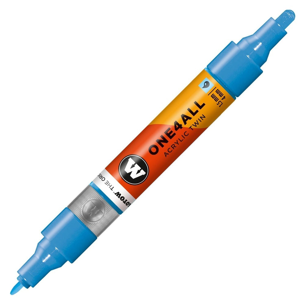 Molotow - Markers - One4All - Twin - #161 Shock Blue Middle 1.5 and 4mm