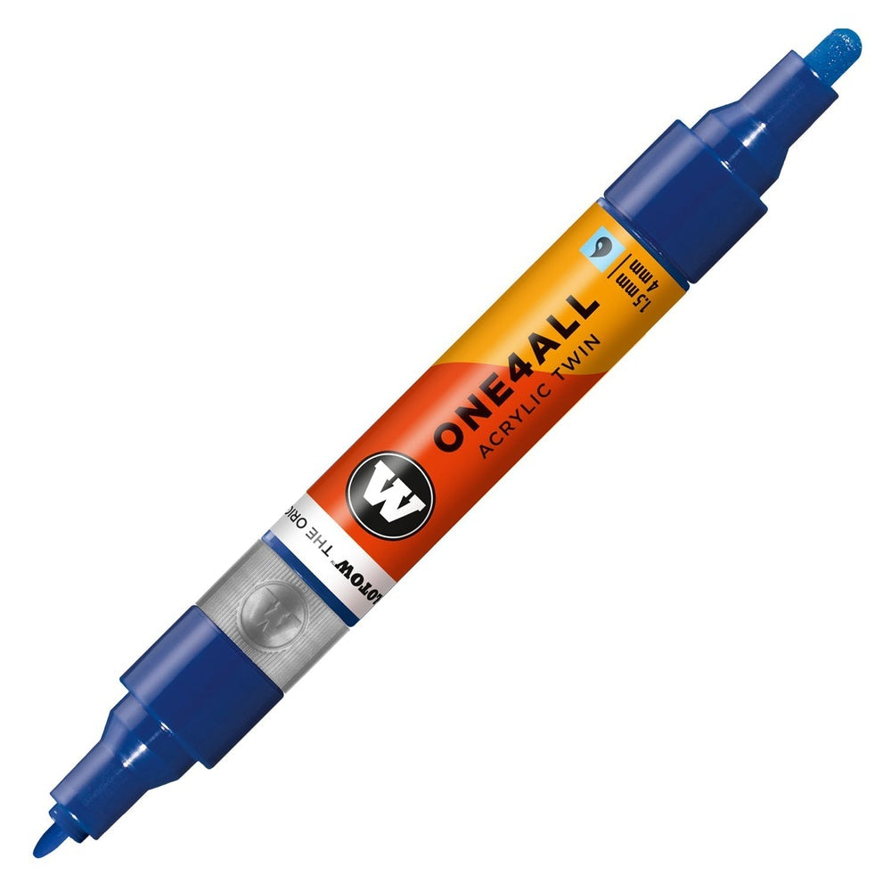 Molotow - Markers - One4All - Twin - #204 True Blue 1.5 and 4mm