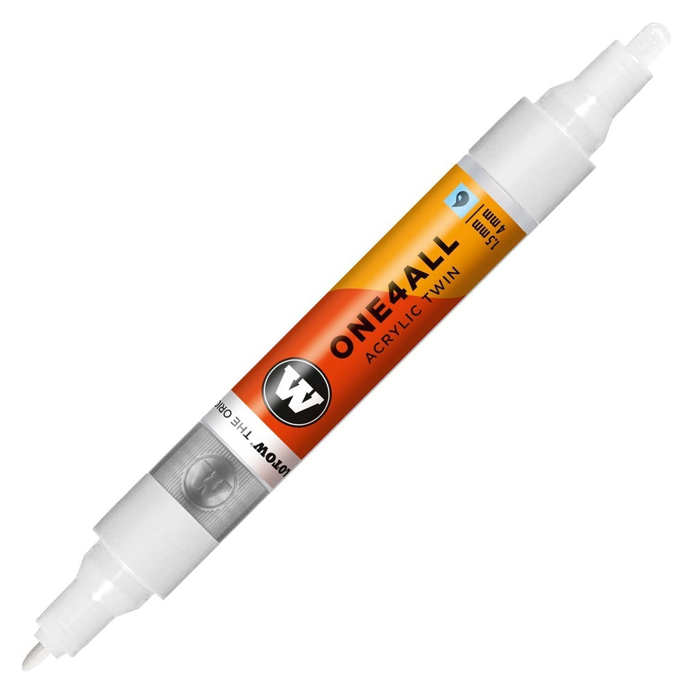 Molotow - Markers - One4All - Twin - #160 Signal White 1.5 and 4mm