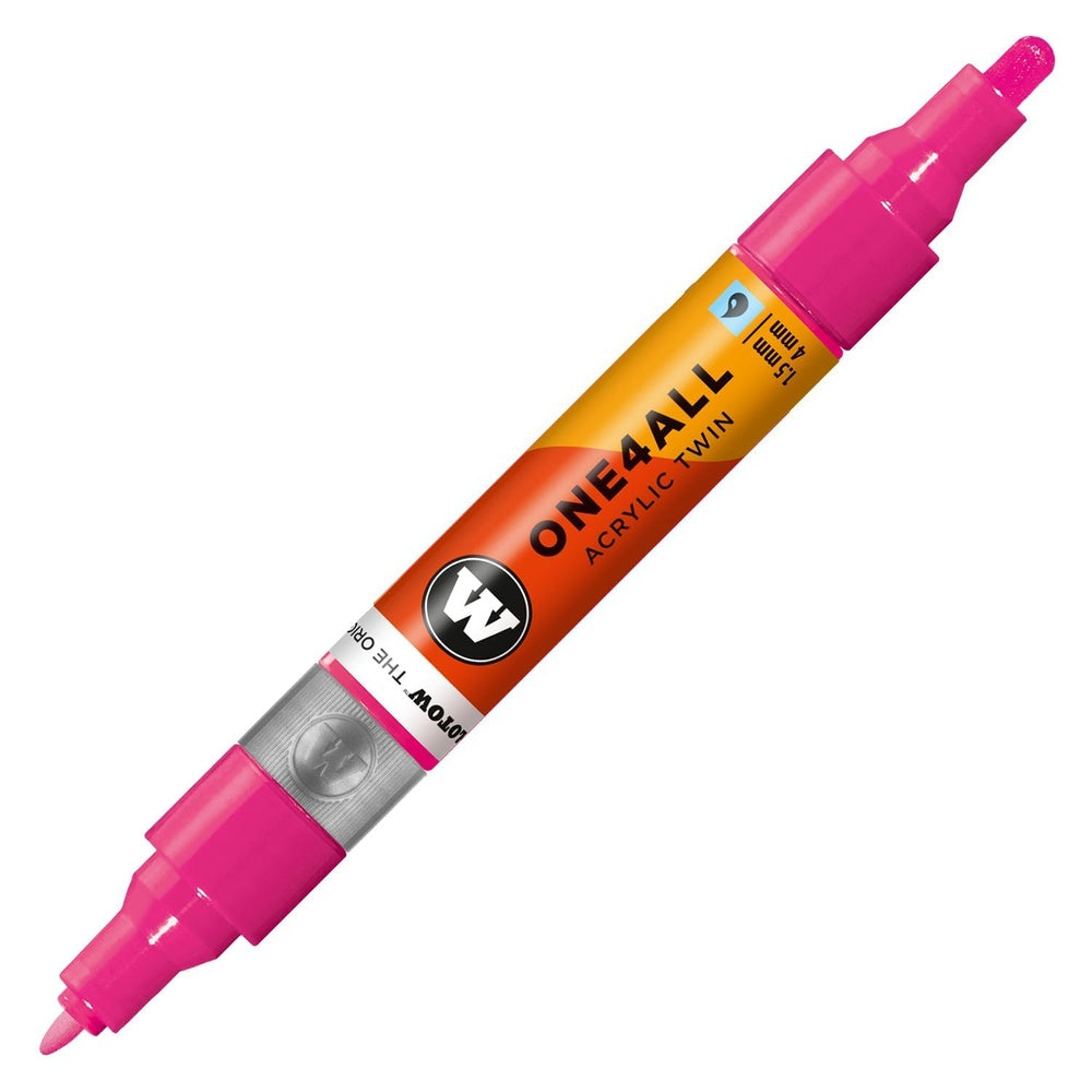 Molotow - Markers - One4All - Twin - #217 Neon Pink Fluoresc. 1.5 and 4mm