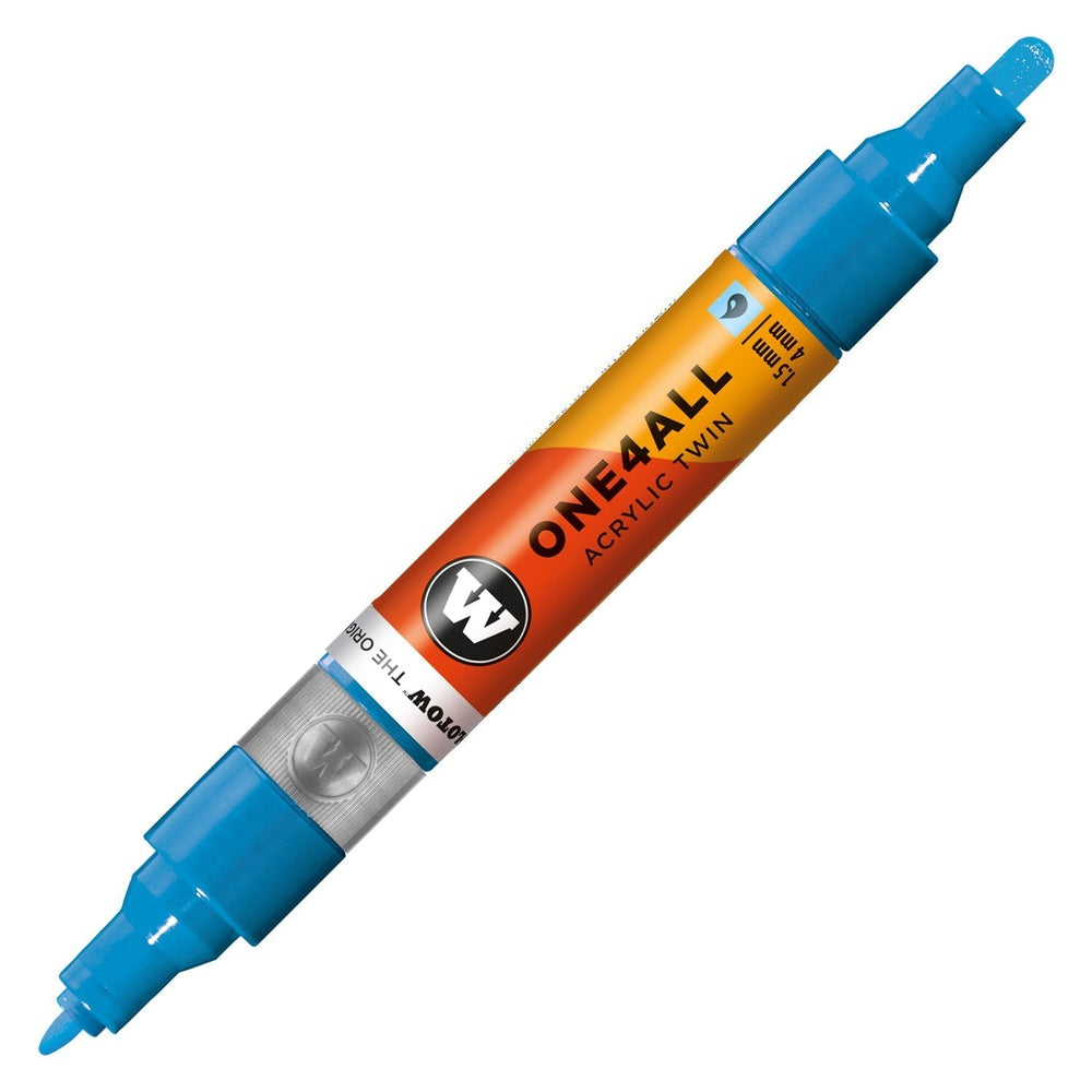 Molotow - Markers - One4All - Twin - #230 Shock Blue 1.5 and 4mm