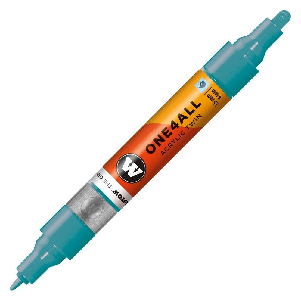 Molotow - Markers - One4All - Twin - #254 Olympia Blue 1.5 and 4mm