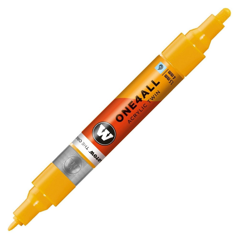 Molotow - Markers - One4All - Twin - #258 Mustard Yellow 1.5 and 4mm