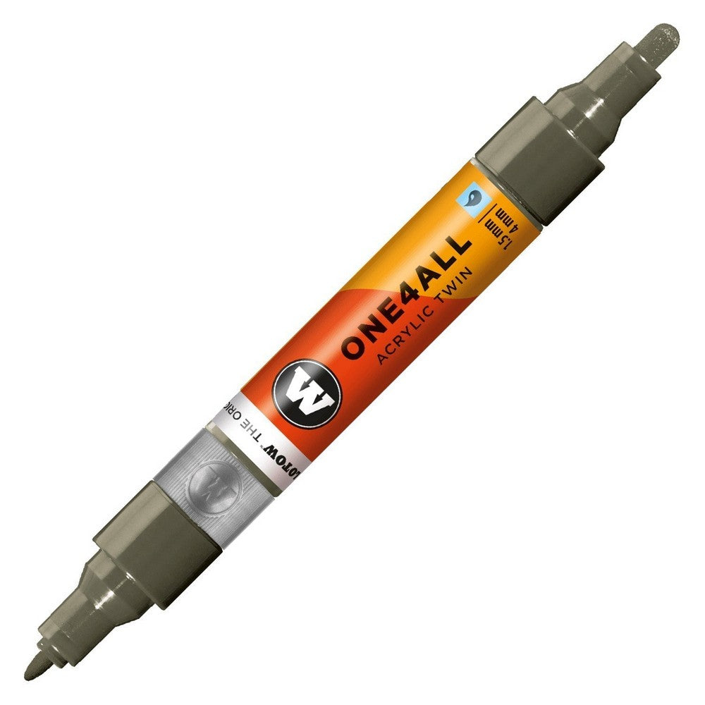 Molotow - Markers - One4All - Twin - #260 Stone Grey Dark 1.5 and 4mm