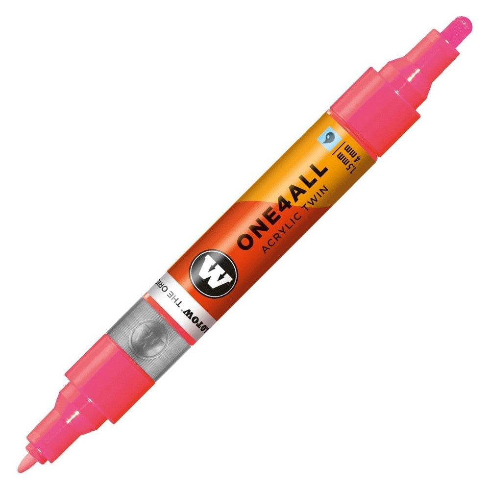Molotow - Markers - One4All - Twin - #262 Neon Red Fluo 1.5 and 4mm