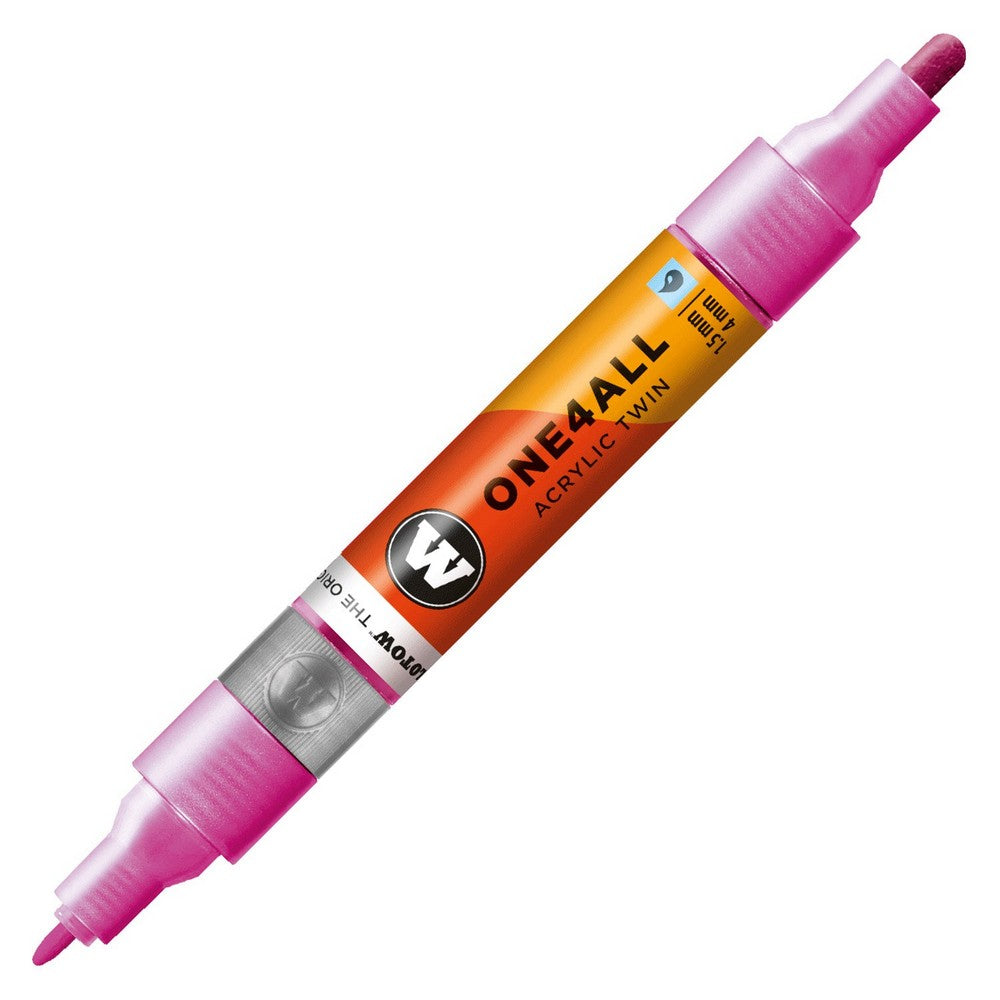 Molotow - Markers - One4All - Twin - #225 Metallic Pink 1.5 and 4mm
