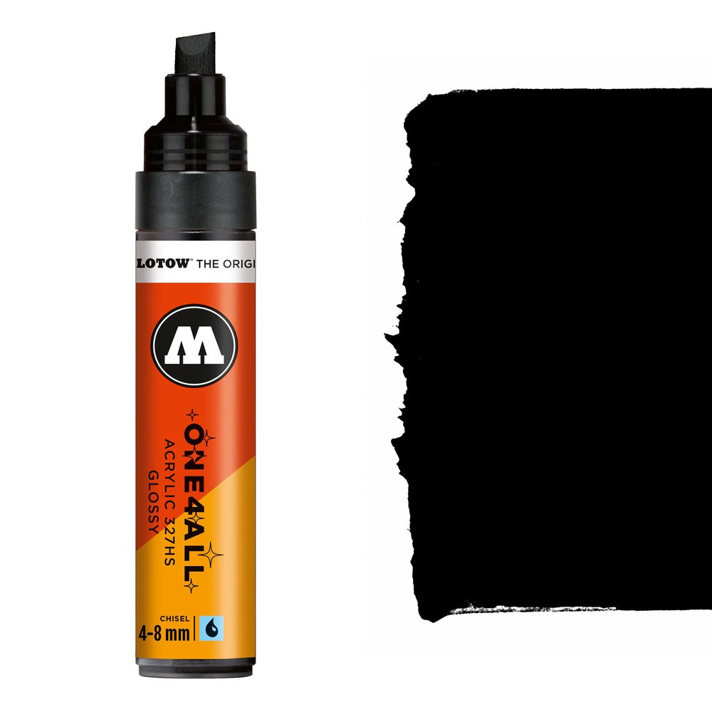 Molotow - Markers - One4All - 327HS - #252 Black Glossy 4-8mm
