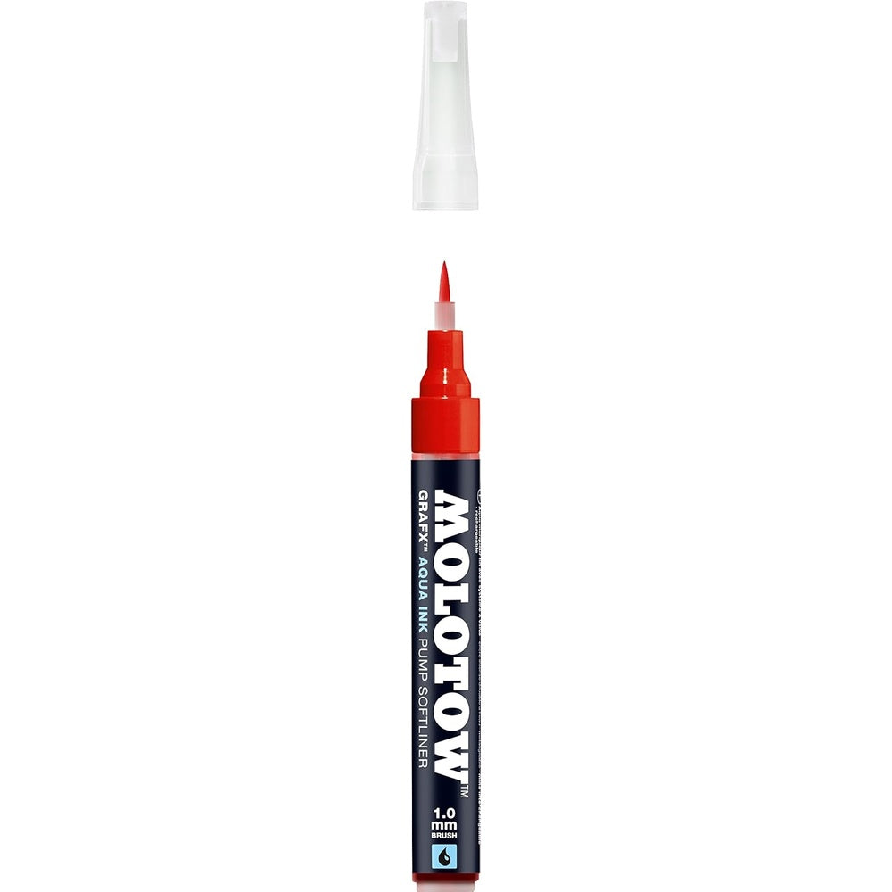 Molotow - Markers - Aqua - Pump - Softliner - #005 Vermillion 1mm