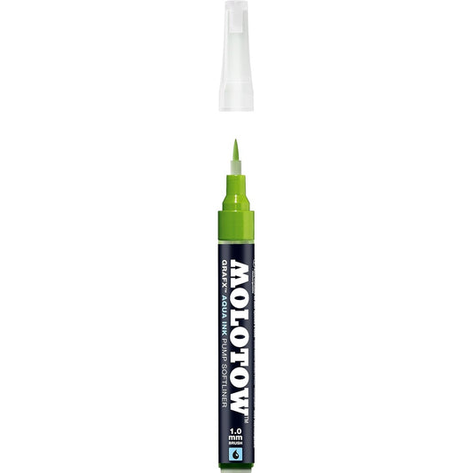 Molotow - Markers - Aqua - Pump - Softliner - #016 Yellow Green 1mm