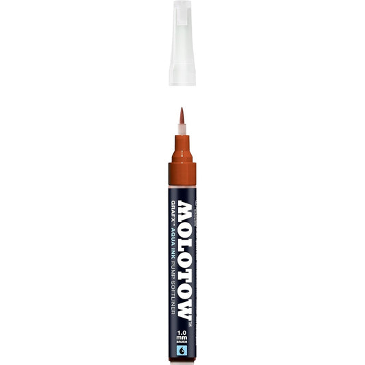 Molotow - Markers - Aqua - Pump - Softliner - #019 Brown 1mm