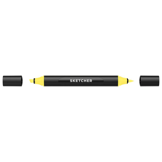 Molotow - Markers - Sketcher - Brush and Chisel - Lemon Yellow