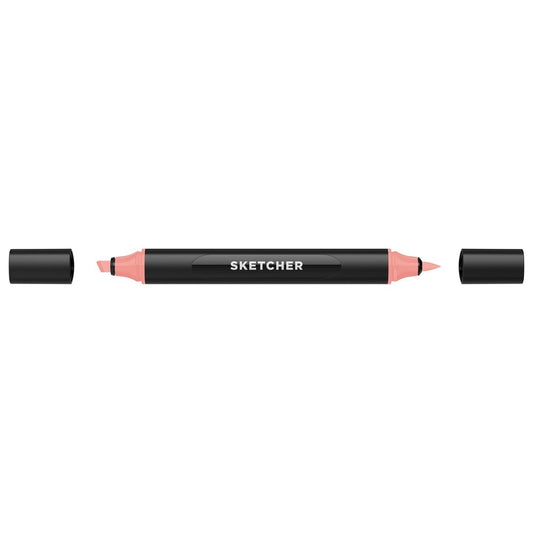 Molotow - Markers - Sketcher - Brush and Chisel - Coral Red Middle