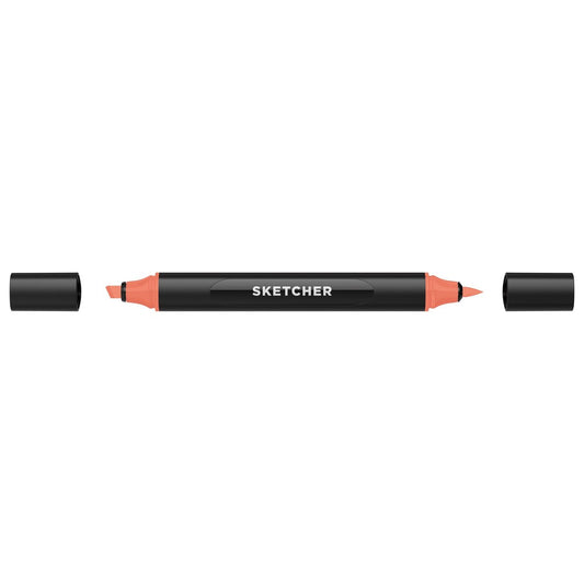 Molotow - Markers - Sketcher - Brush and Chisel - Coral Red