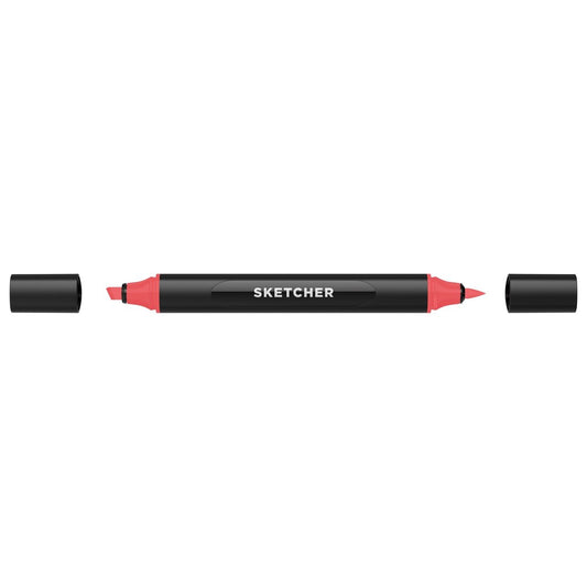 Molotow - Markers - Sketcher - Brush and Chisel - Cherry Red Middle