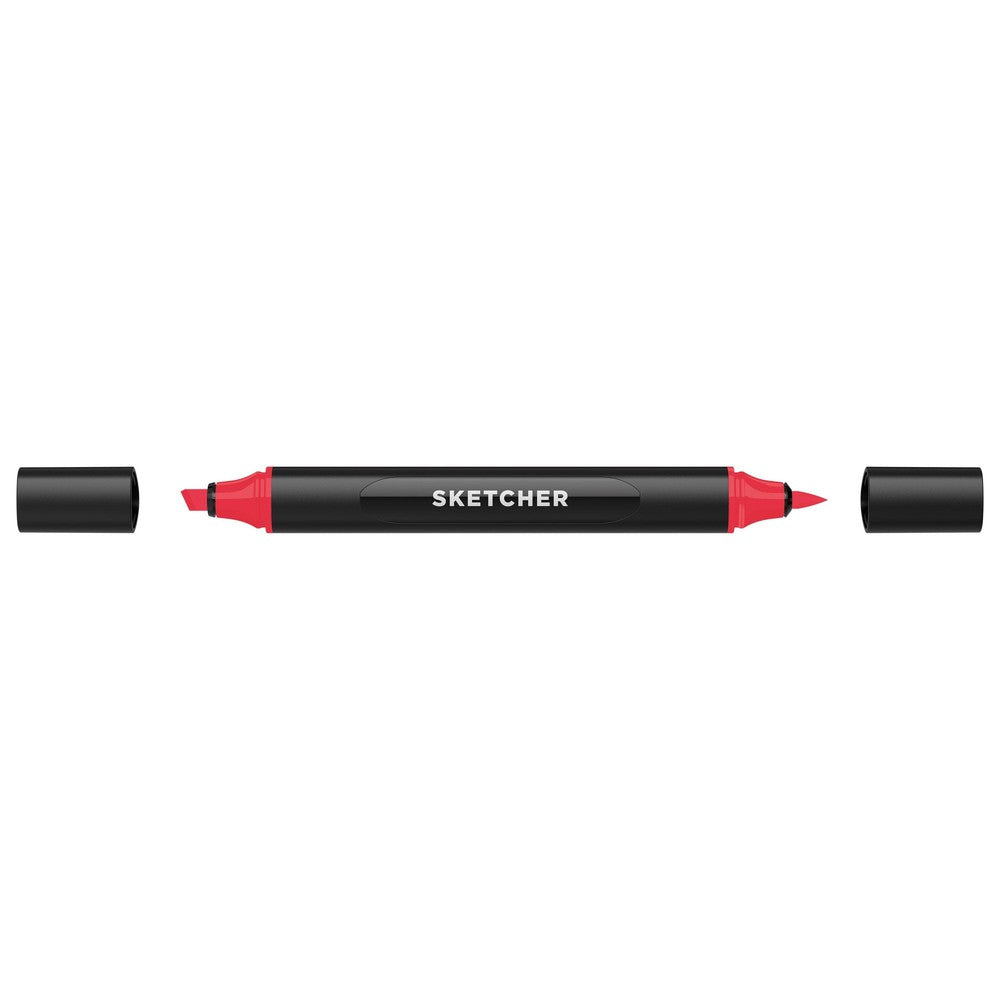 Molotow - Markers - Sketcher - Brush and Chisel - Cherry Red
