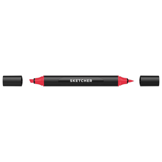 Molotow - Markers - Sketcher - Brush and Chisel - Cherry Red