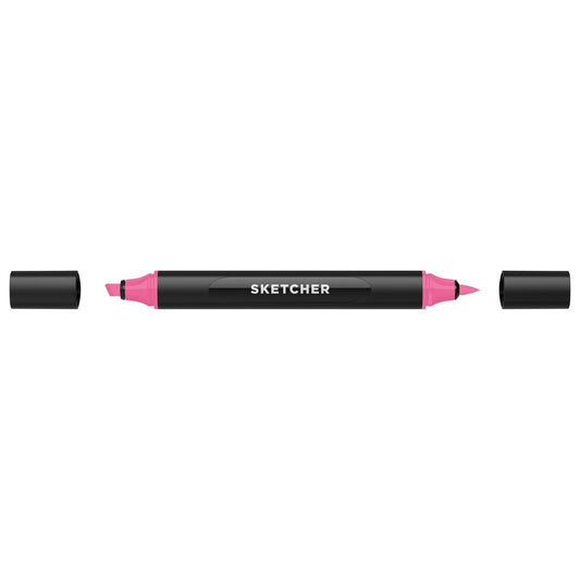 Molotow - Markers - Sketcher - Brush and Chisel - Shock Pink Middle