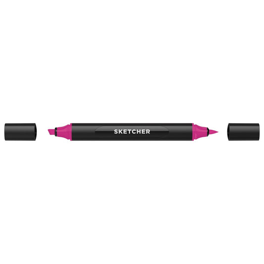 Molotow - Markers - Sketcher - Brush and Chisel - Deep Pink