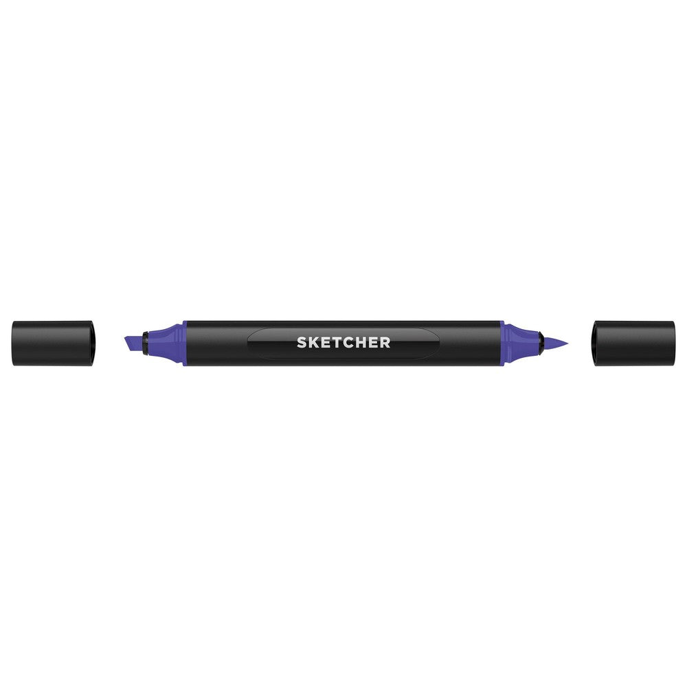 Molotow - Markers - Sketcher - Brush and Chisel - Blueberry