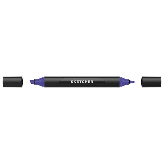 Molotow - Markers - Sketcher - Brush and Chisel - Blueberry