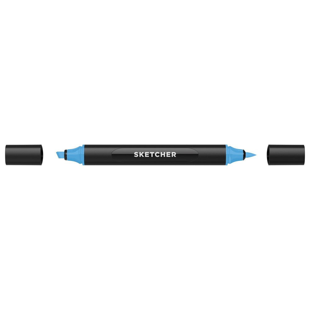 Molotow - Markers - Sketcher - Brush and Chisel - Crystal Blue Dark