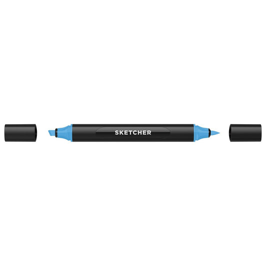 Molotow - Markers - Sketcher - Brush and Chisel - Crystal Blue Dark