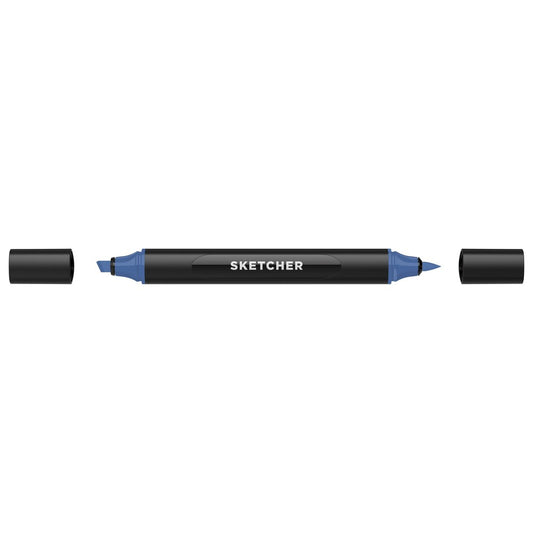 Molotow - Markers - Sketcher - Brush and Chisel - Sapphire Blue