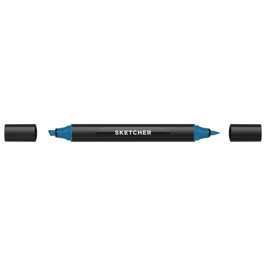 Molotow - Markers - Sketcher - Brush and Chisel - Jeans Blue