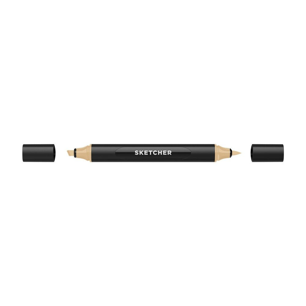 Molotow - Markers - Sketcher - Brush and Chisel - Milk Coffee Middle