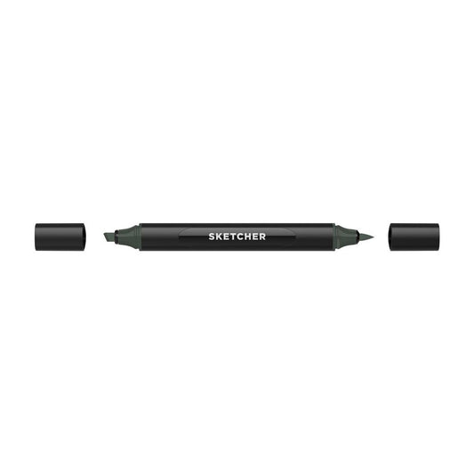 Molotow - Markers - Sketcher - Brush and Chisel - Green Grey 5