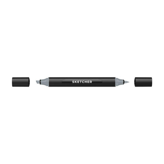 Molotow - Markers - Sketcher - Brush and Chisel - Cool Grey 4