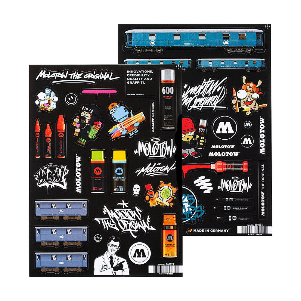 Molotow - Merchandise - Sticker Sheet Set (A + B)