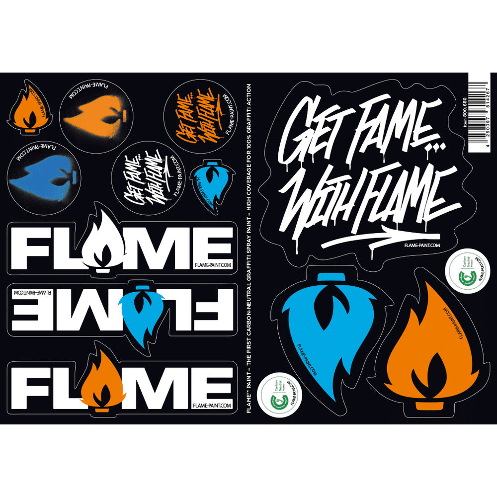 Molotow - Merchandise - Clothing - Flame Sticker Sheet Set (50 Pcs.)