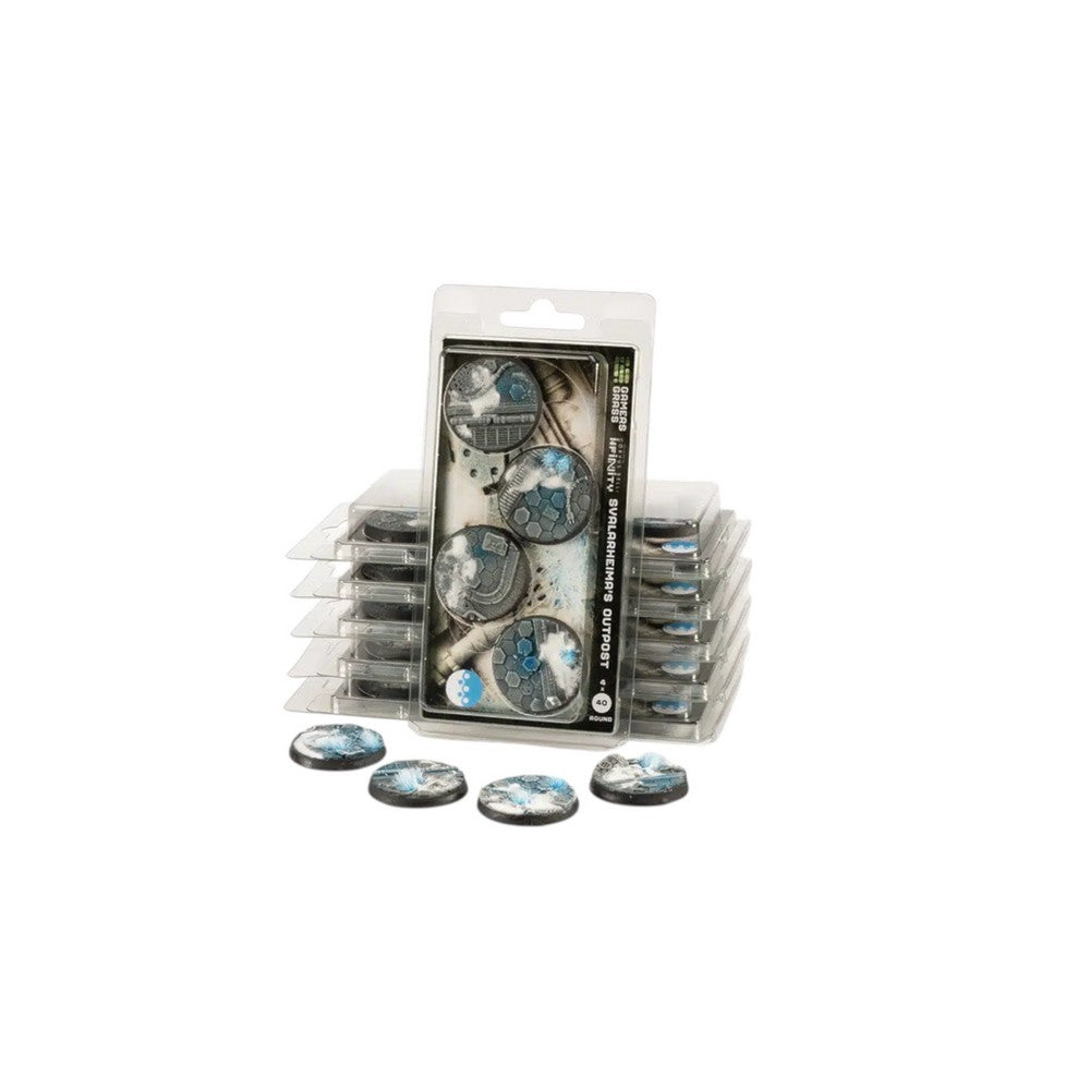Gamers Grass - Battle Ready Bases - Svalarheimas Outpost - Round 40mm (4x)