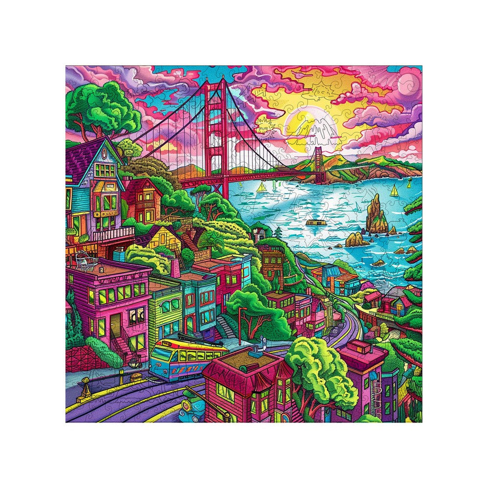 Puzzle - Trippy Puzzles - 300 Pce Wood Jigsaw Frisco Frenzy