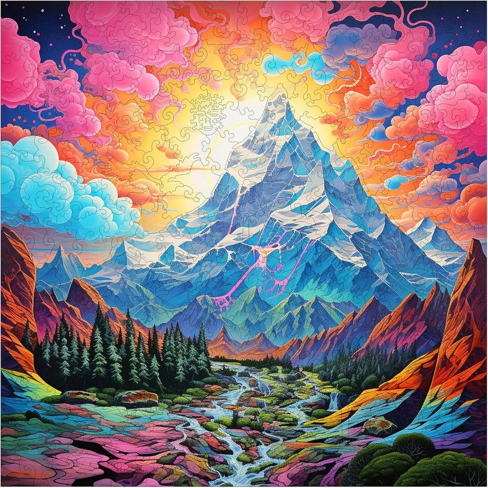Puzzle - Trippy Puzzles - 300 Pce Wood Jigsaw Rocky Ridges