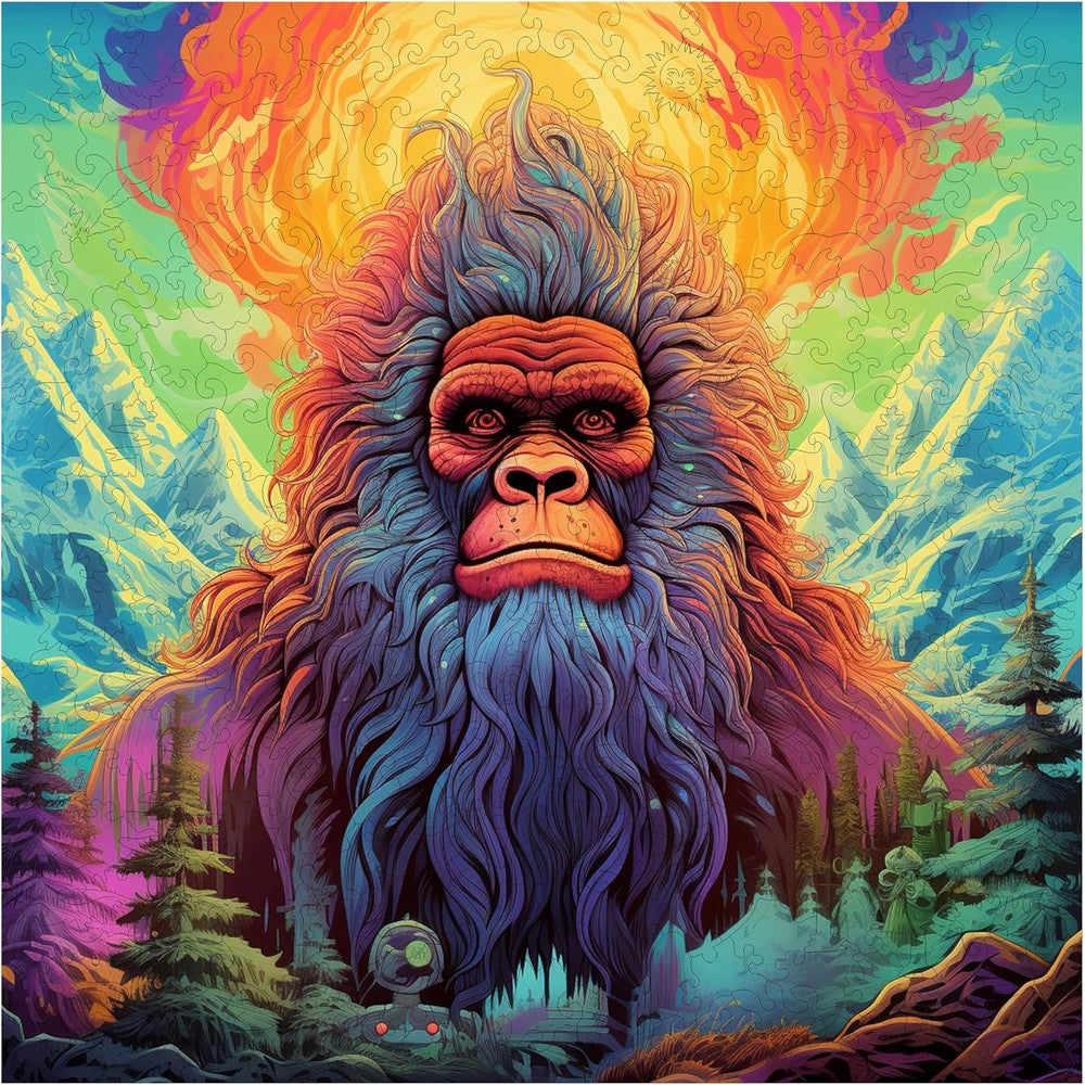 Puzzle - Trippy Puzzles - 300 Pce Wood Jigsaw Yeti Yonder