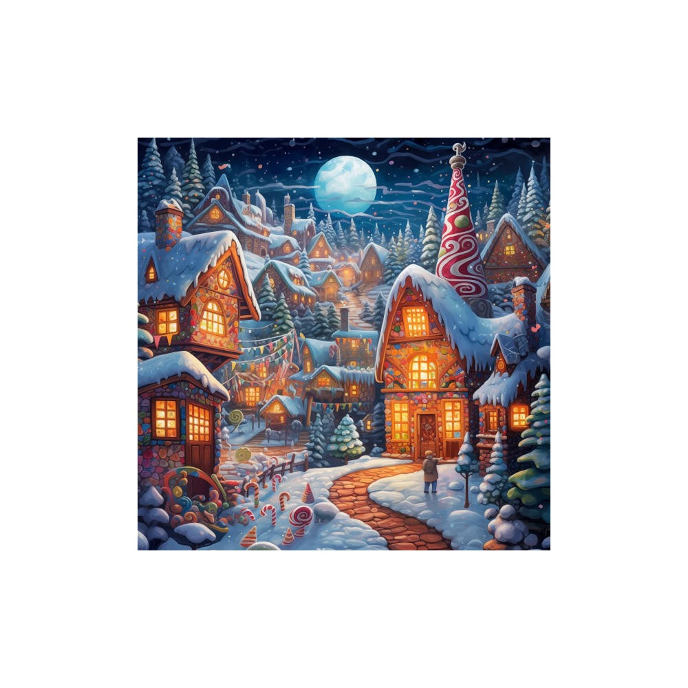 Puzzle - Trippy Puzzles - 300 Pce Wood Jigsaw Gingerbread Grove