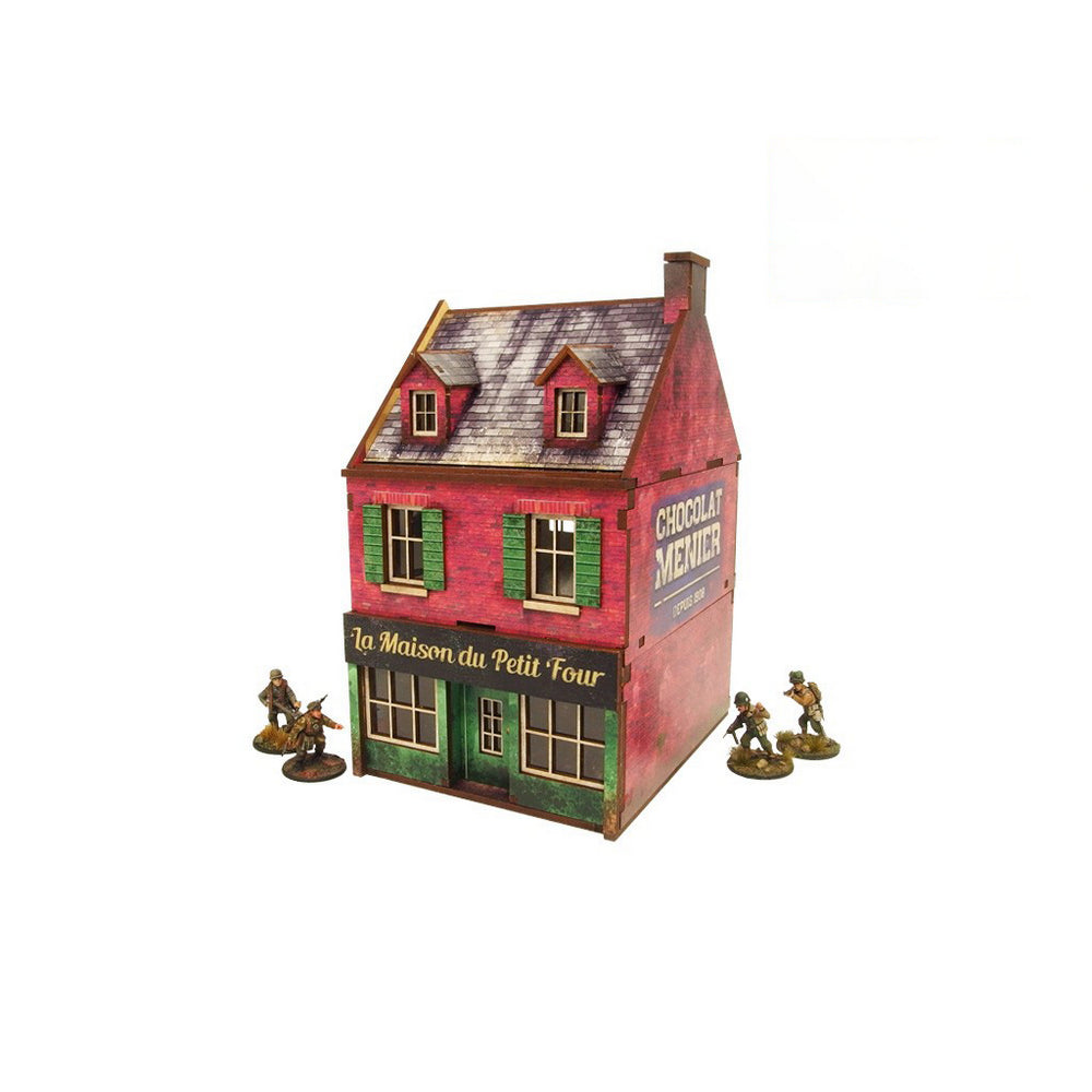 Micro Art Studio - WW2 Normandy Cafe PREPAINTED [28mm/1:56]
