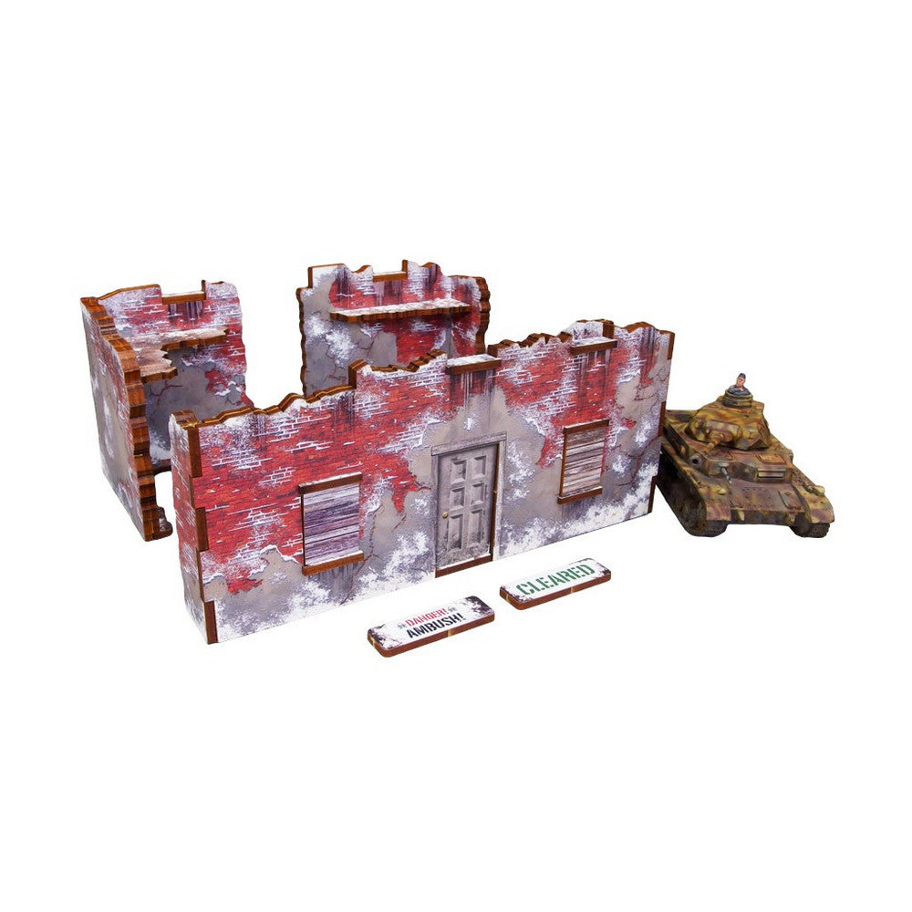 Micro Art Studio - WW2 Normandy Achtung Panzer Winter Ruins 1 PREPAINTED [28mm/1:56]