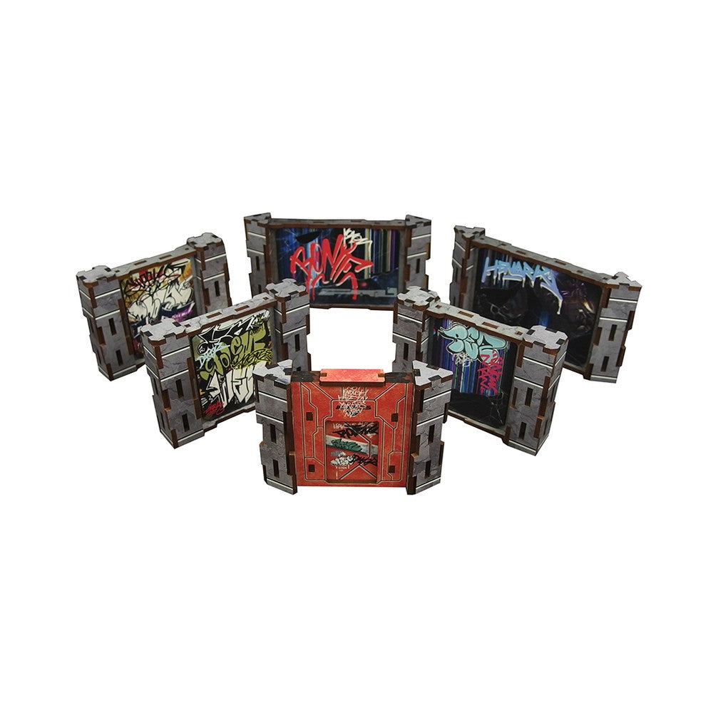 Micro Art Studio - Infinity Scenery - Precinct Sigma News Walls (6) PREPAINTED (grey)